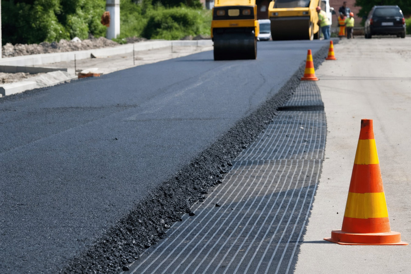 Asphalt paving