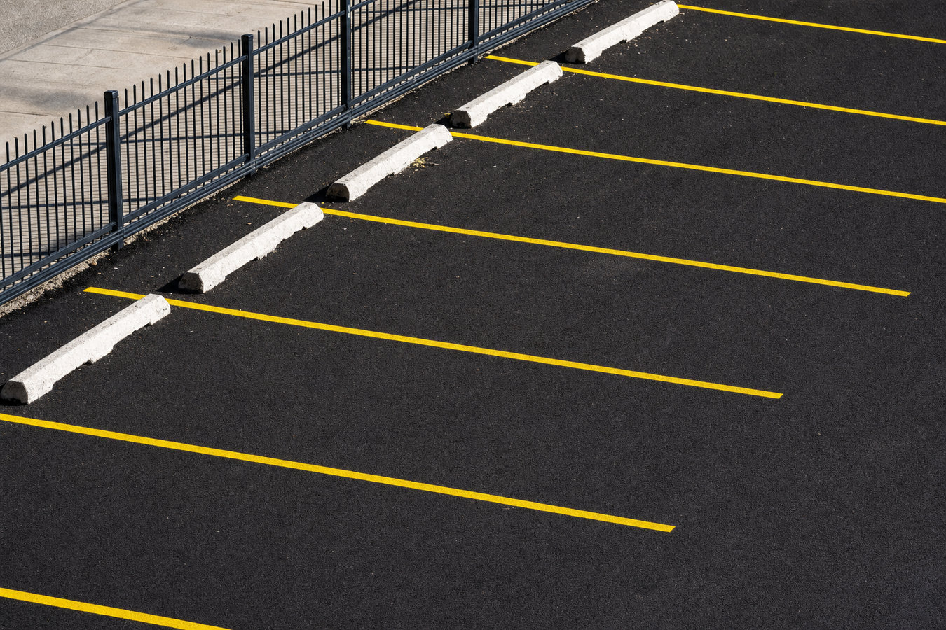 Parking lot striping